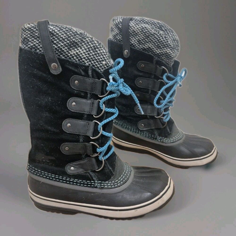 Sorel Joan Of Arctic Knit II Winter Snow Ski Waterproof Boots Size 8
